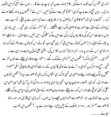 Sad Urdu Novel